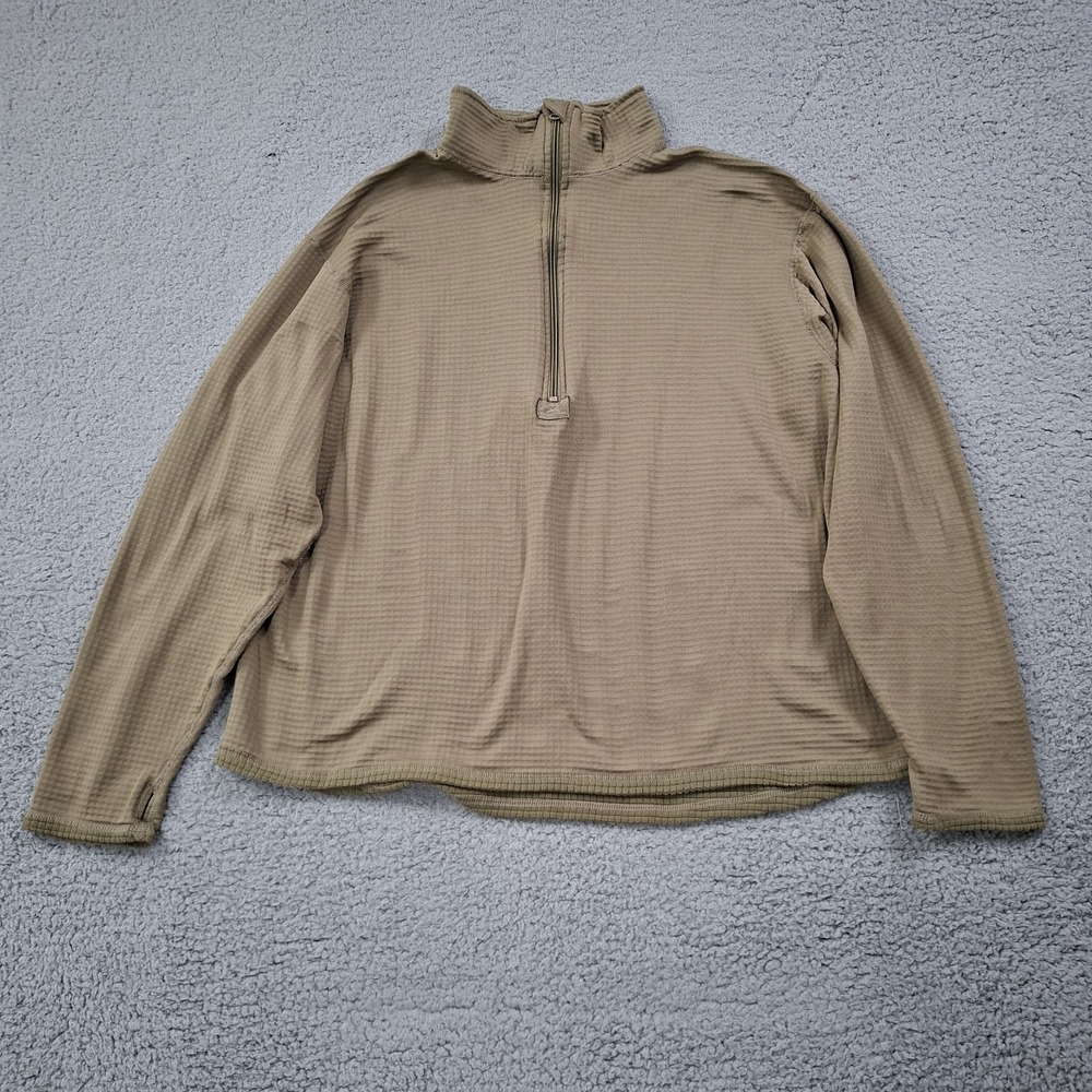 Military Cold Weather XL Reg Gen III Shirt Mid Wgt 1/2 Zip Grid Fleece Peckham